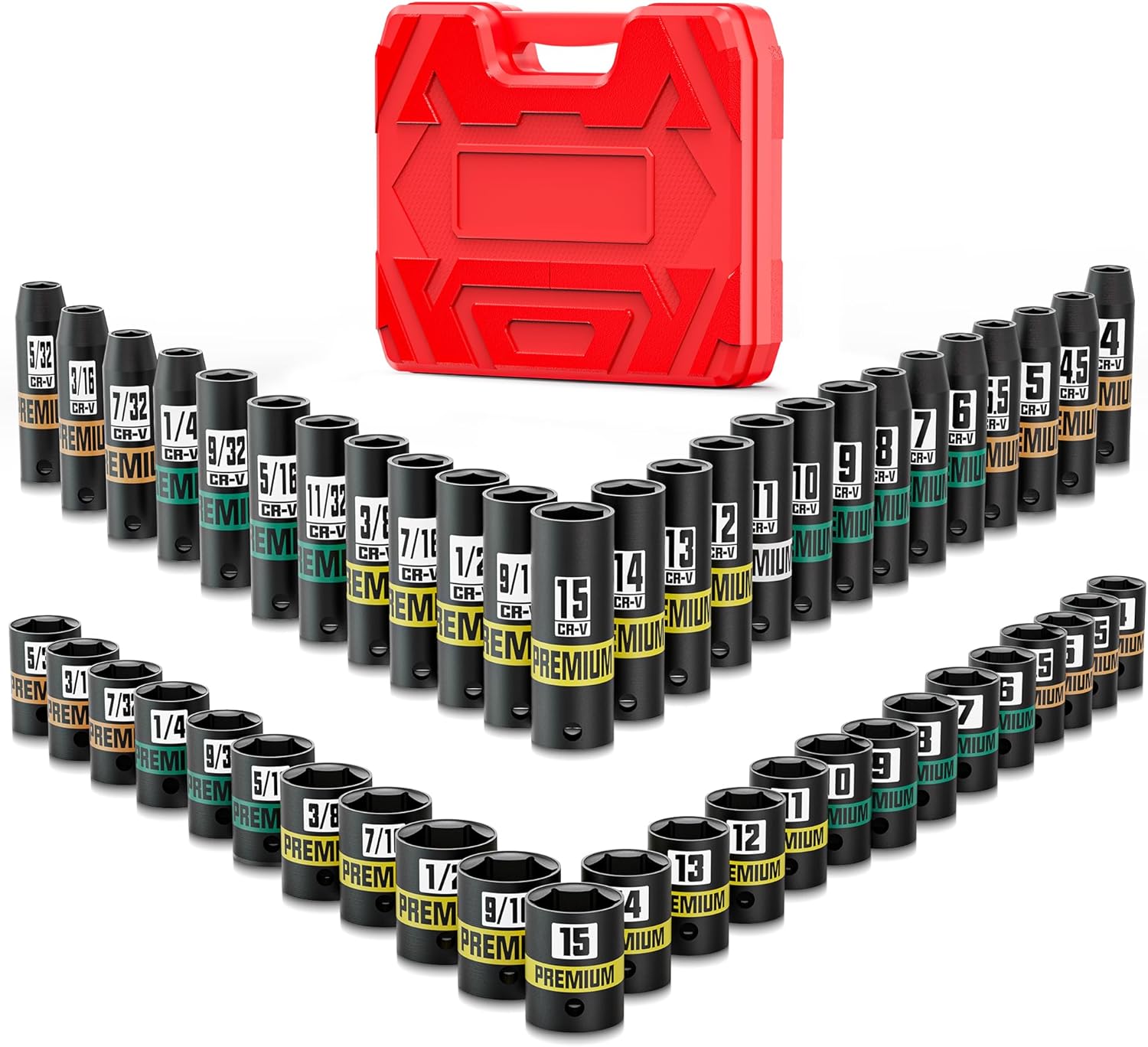 Thumbnail 6 de KIRXST 16-Piece 1/2" Drive Metric Impact Socket Set (10–32 mm) — Thick Extra-Deep, 6-Point Cr-V