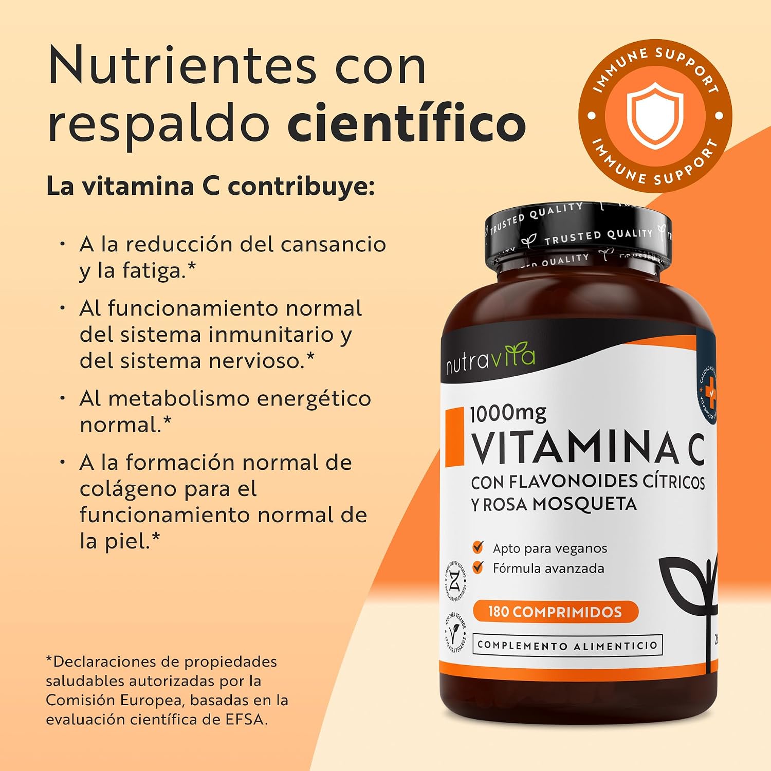 Detalle 2 de Nutravita Vitamina C 1000 mg 180 comprimidos