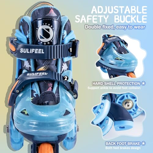 Detalle 2 de Sulifeel patins à roulettes ajustables avec roues lumineuses ⚙