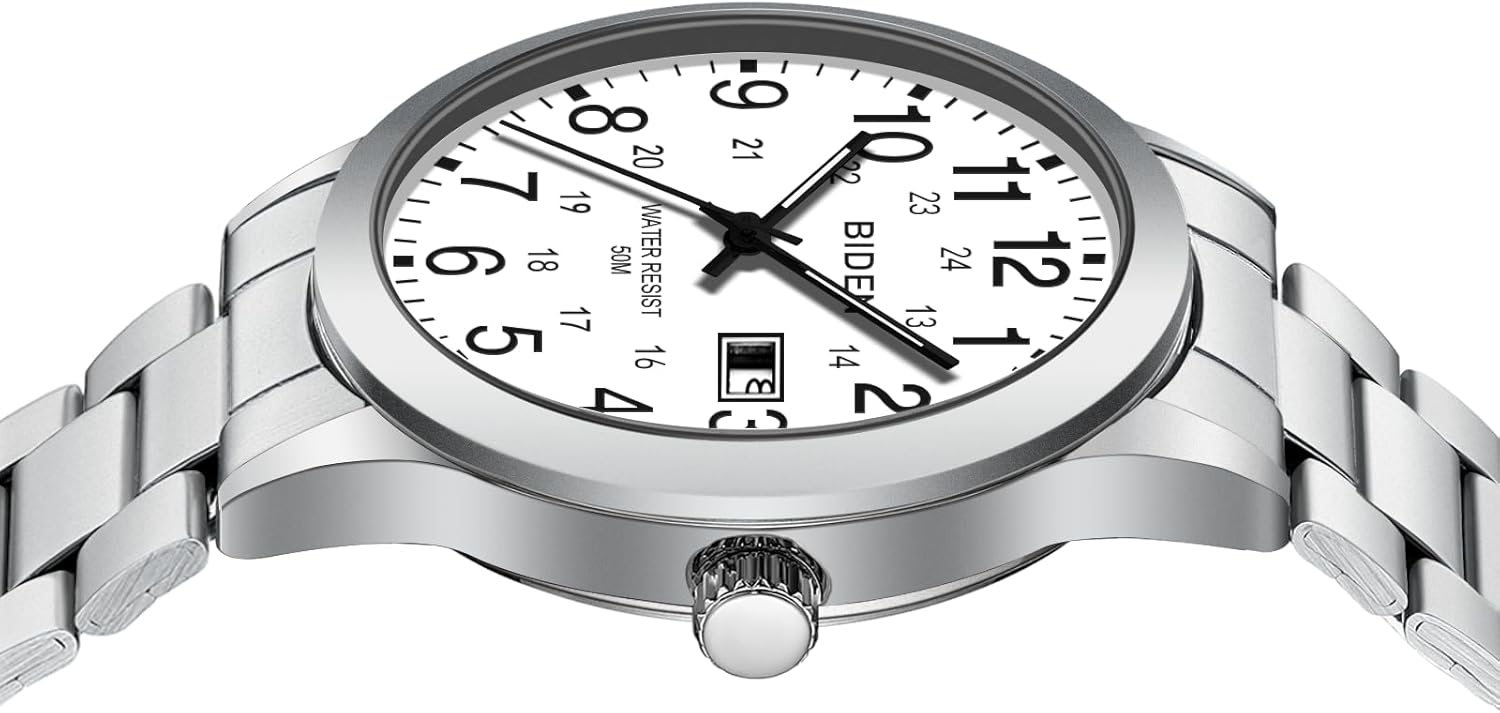 Thumbnail 4 de LN LENQIN Herren Uhr Edelstahl 40 mm