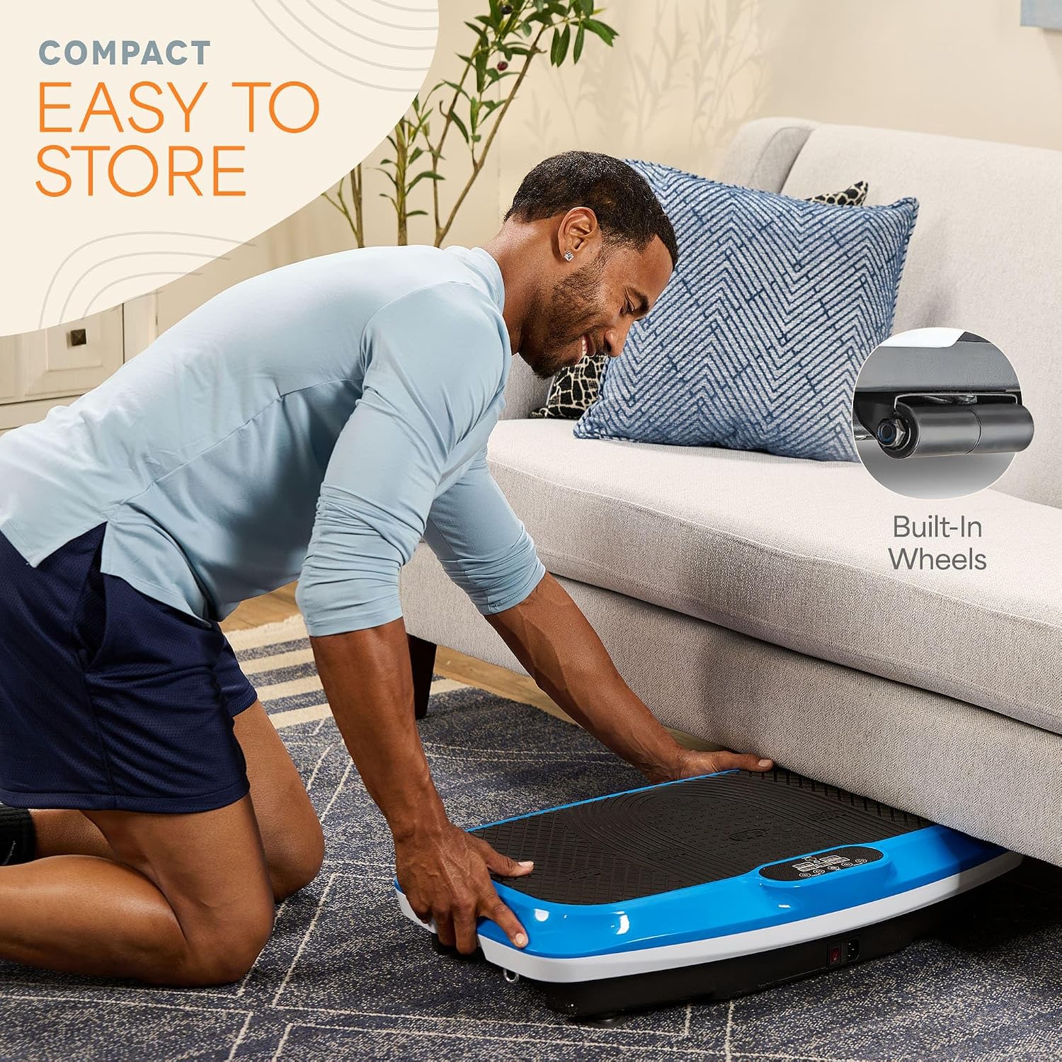 Detalle de Lifepro vibration plate, 330 lb capacity