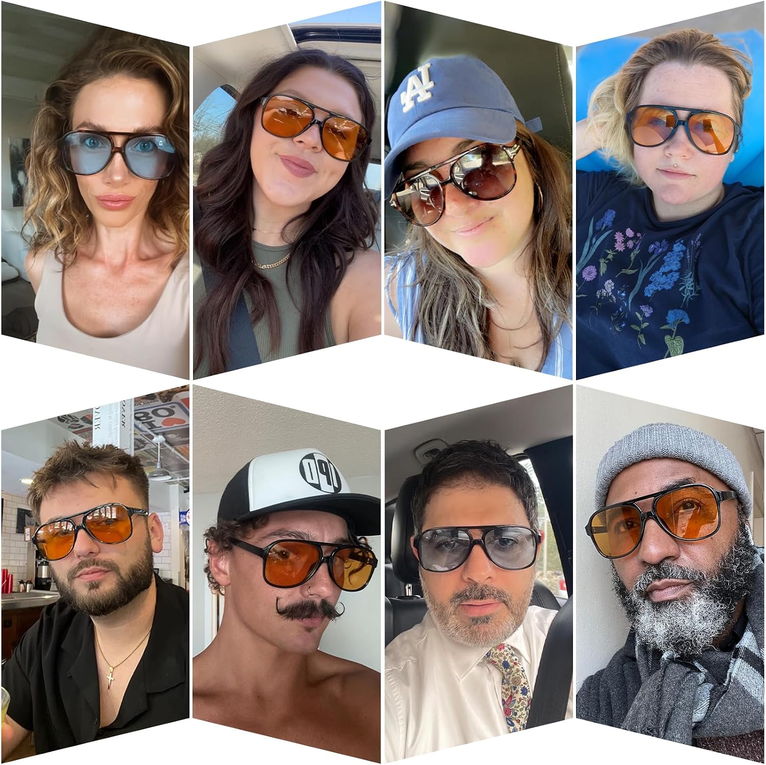Detalle 2 de YDAOWKN Aviator Sunglasses 60mm Lens Width