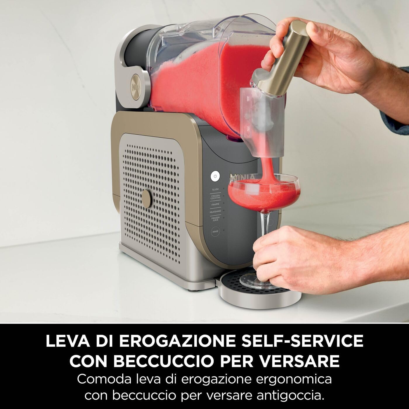 Thumbnail 3 de Ninja SLUSHi FS301EUSTGD, macchina per granite e frozen drink Pietra Oro