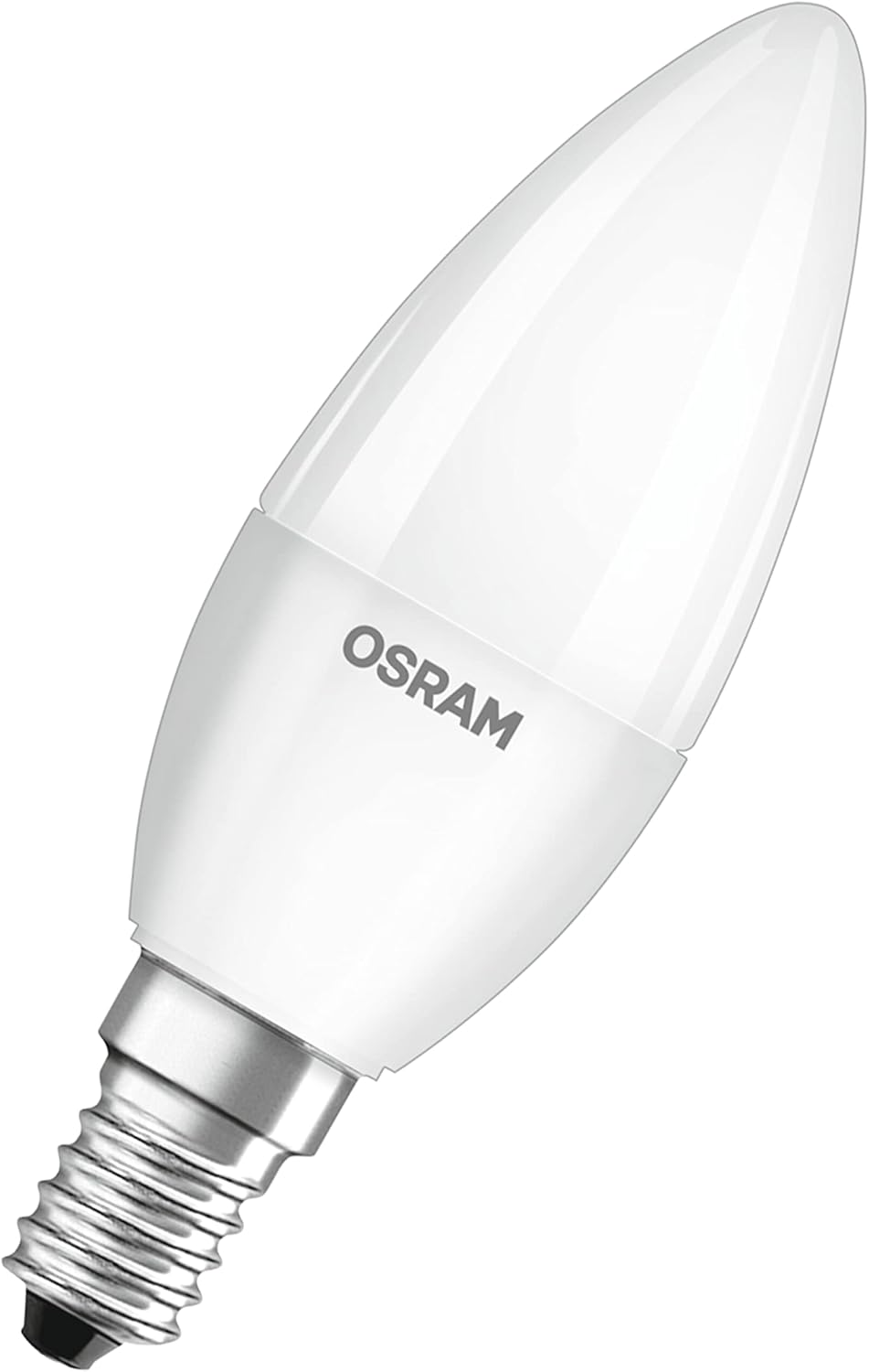Osram LED BASE Classic B40 en verre dépoli pour culot E14, blanc chaud 2700K (boîte de 5)