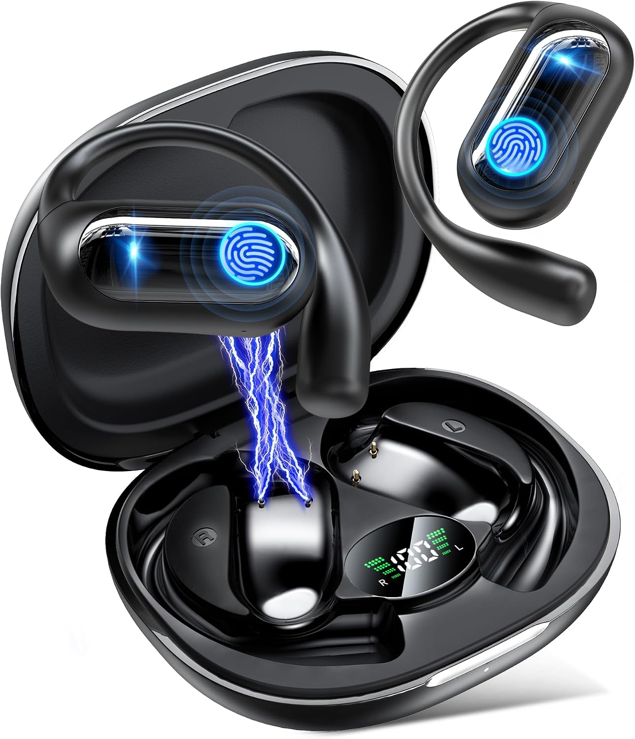 Detalle de MOZC Auriculares inalámbricos Bluetooth con traducción en tiempo real: 198 idiomas, 60 h de batería y Bluetooth 6.1
