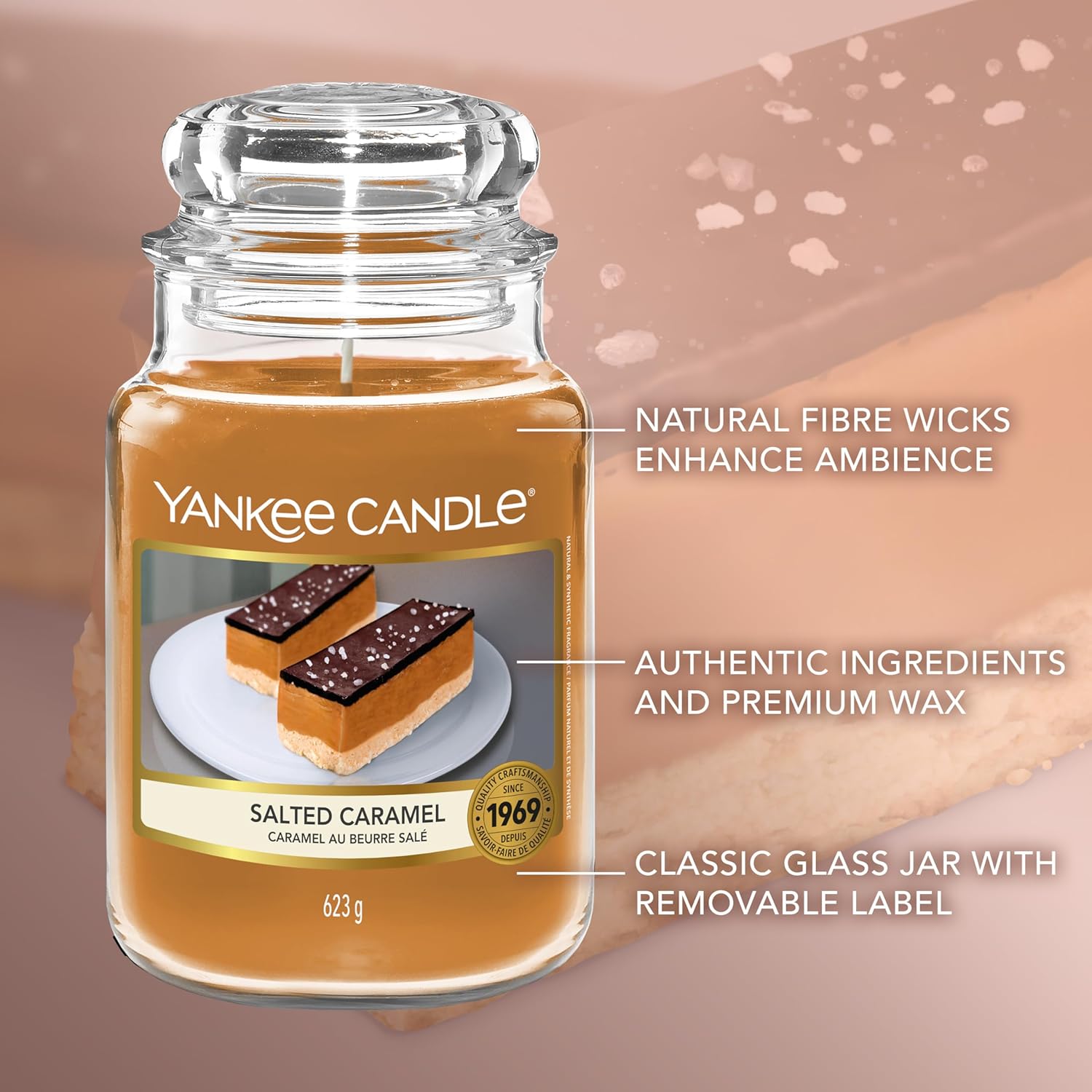 Detalle 2 de Yankee Candle Candela profumata Caramello Salato