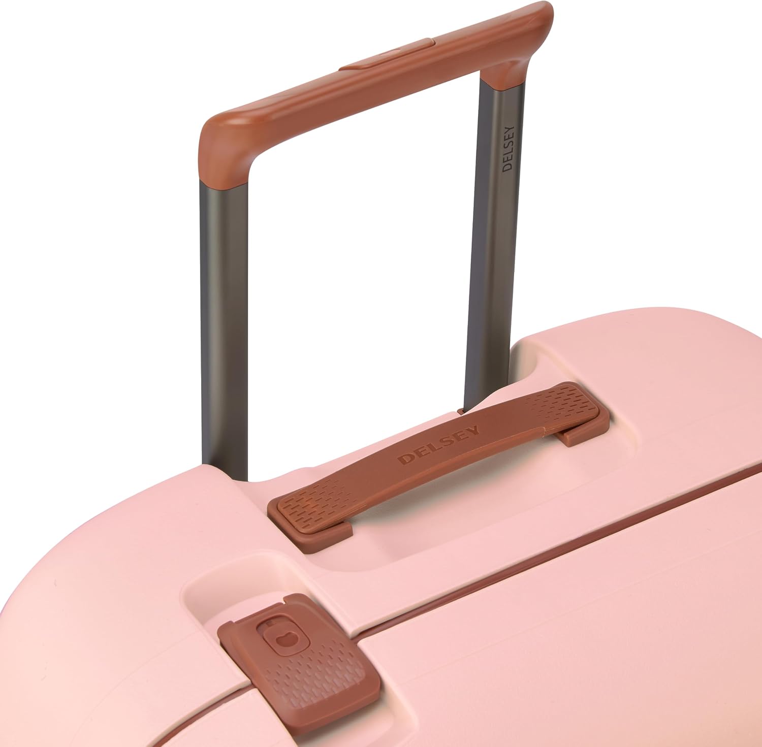 Detalle de Delsey Paris Moncey valise cabine rigide S 55x35x25 cm en matière recyclée (rose) – 38 L