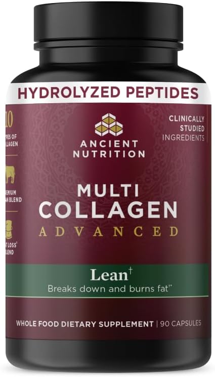 Detalle de Ancient Nutrition MCX6774 Lean Collagen Capsules, 10 Types + Probiotics