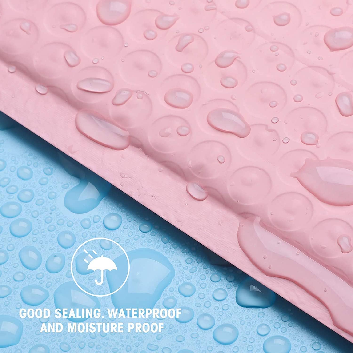 Thumbnail 2 de Switory 25 Pack Pale Pink Poly Bubble Mailers (26.7x38cm) – Self-seal padded polymailer envelopes