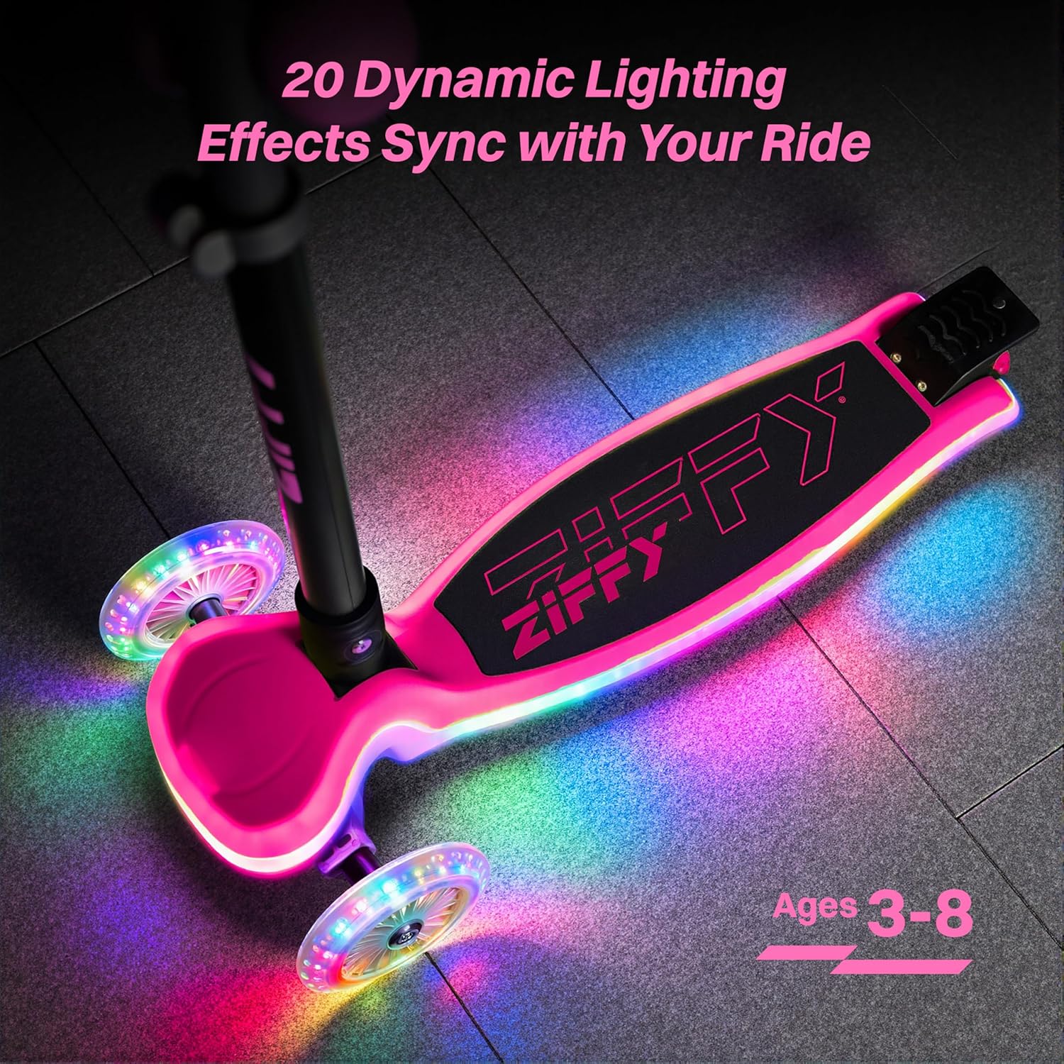 Thumbnail 1 de ZIFFY 3-Wheel Light-Up Scooter 110 lbs