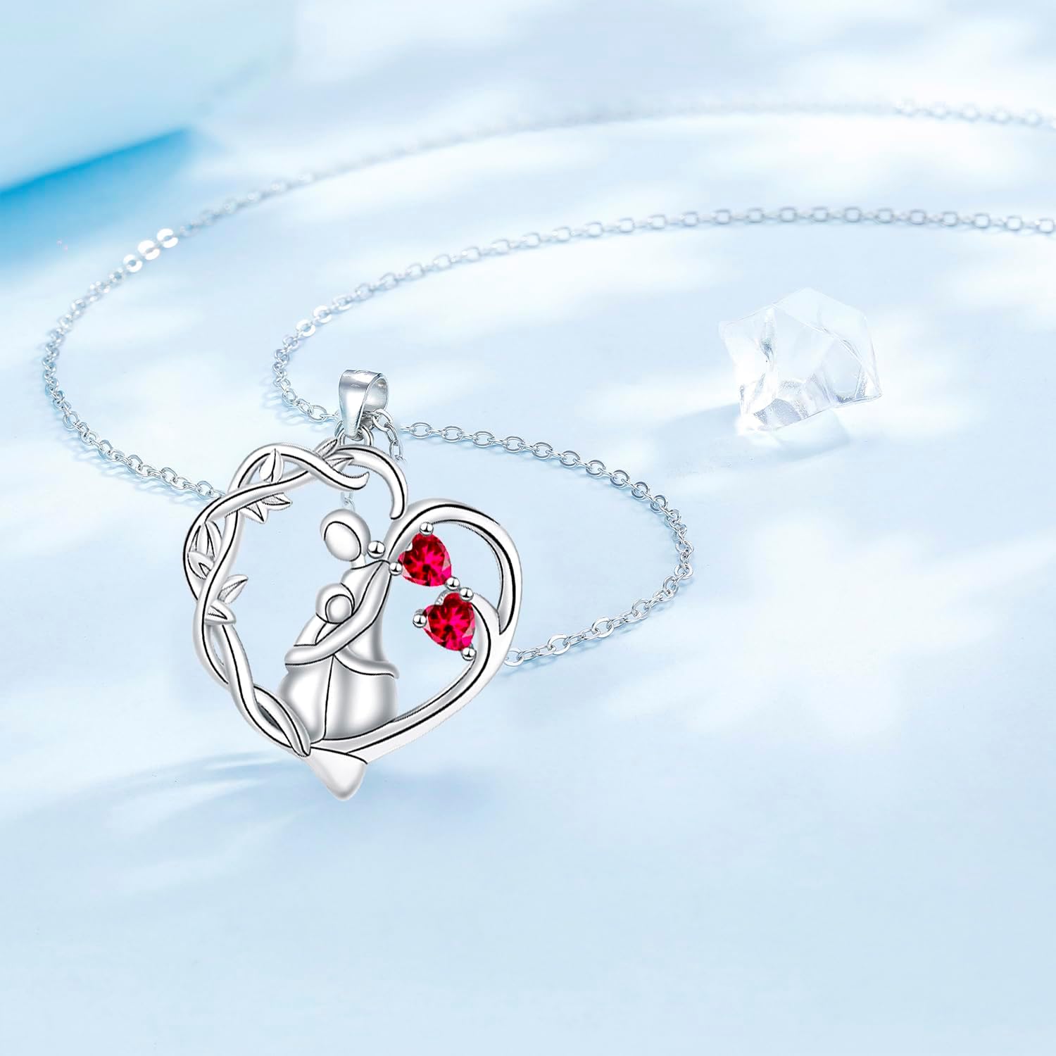 Thumbnail 3 de Yinsen Mutter & Tochter Halskette 925 Sterling Silber mit Geschenkbox