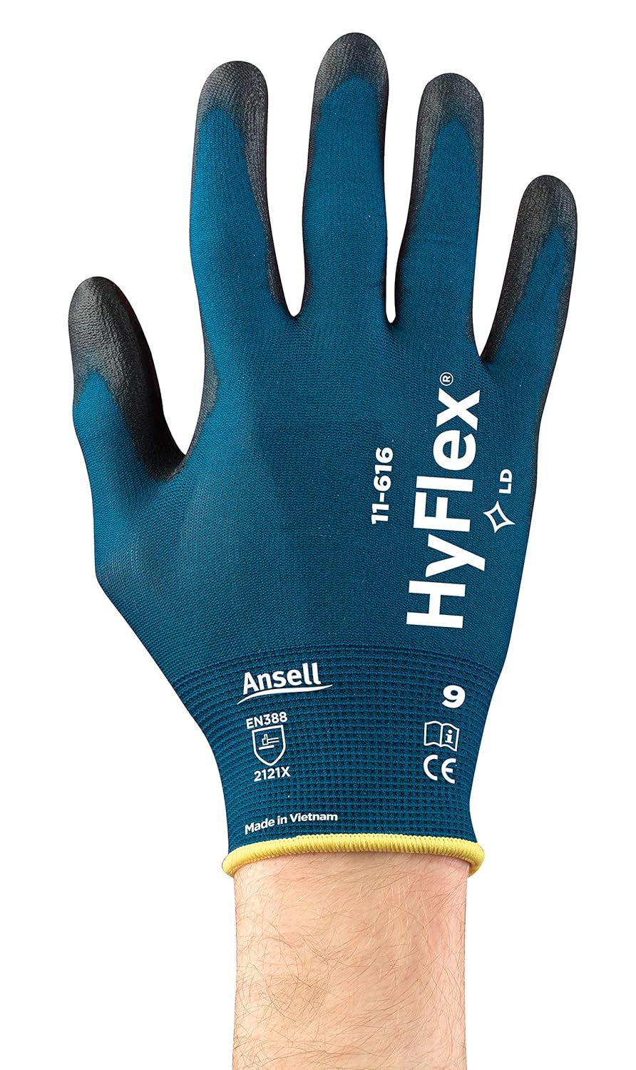 Thumbnail 1 de Ansell HyFlex 11-616: Guanti da Lavoro Multiuso in Nylon, sottili e traspiranti (12 paia, 2XL)