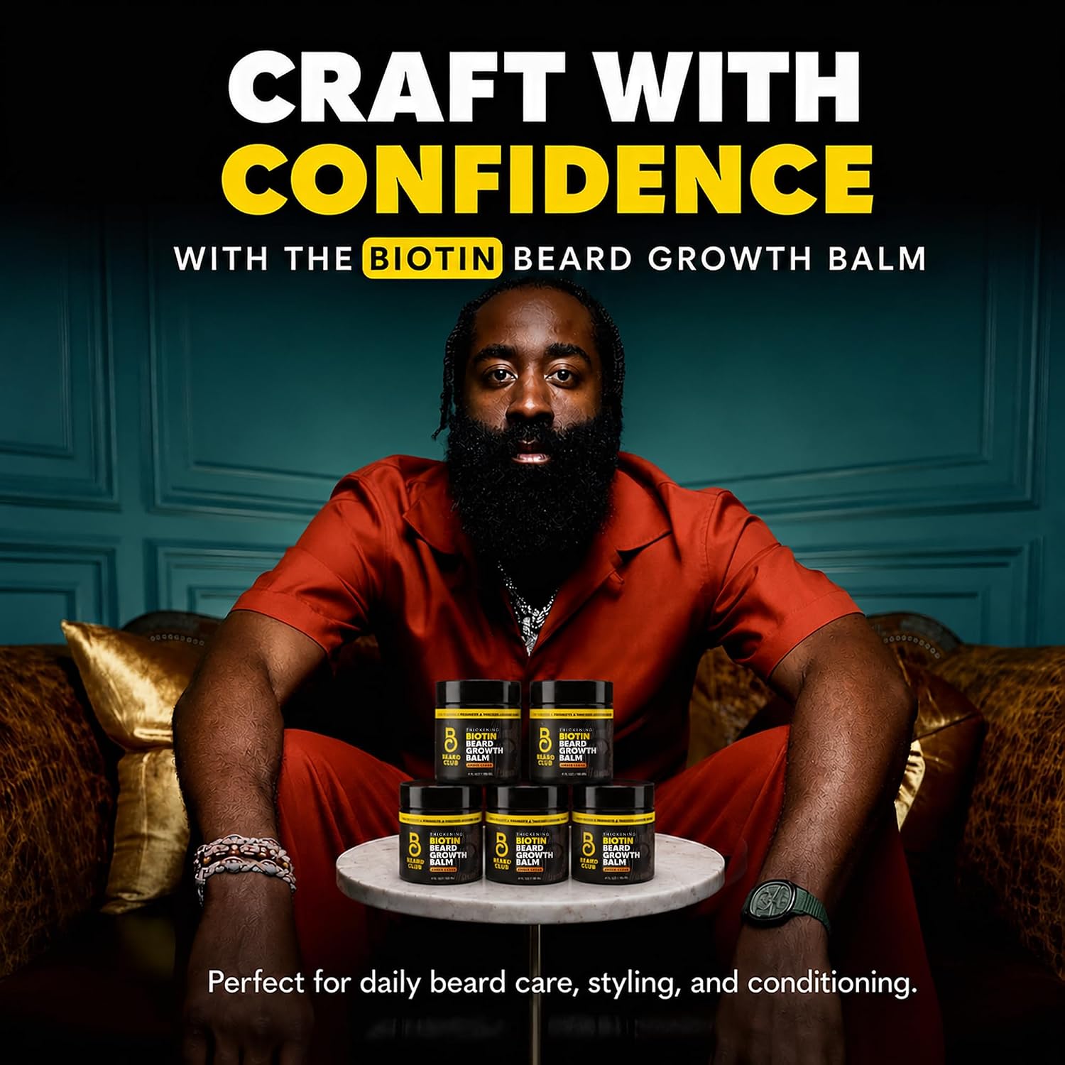 Thumbnail 4 de The Beard Club Biotin Beard Balm - 4 oz