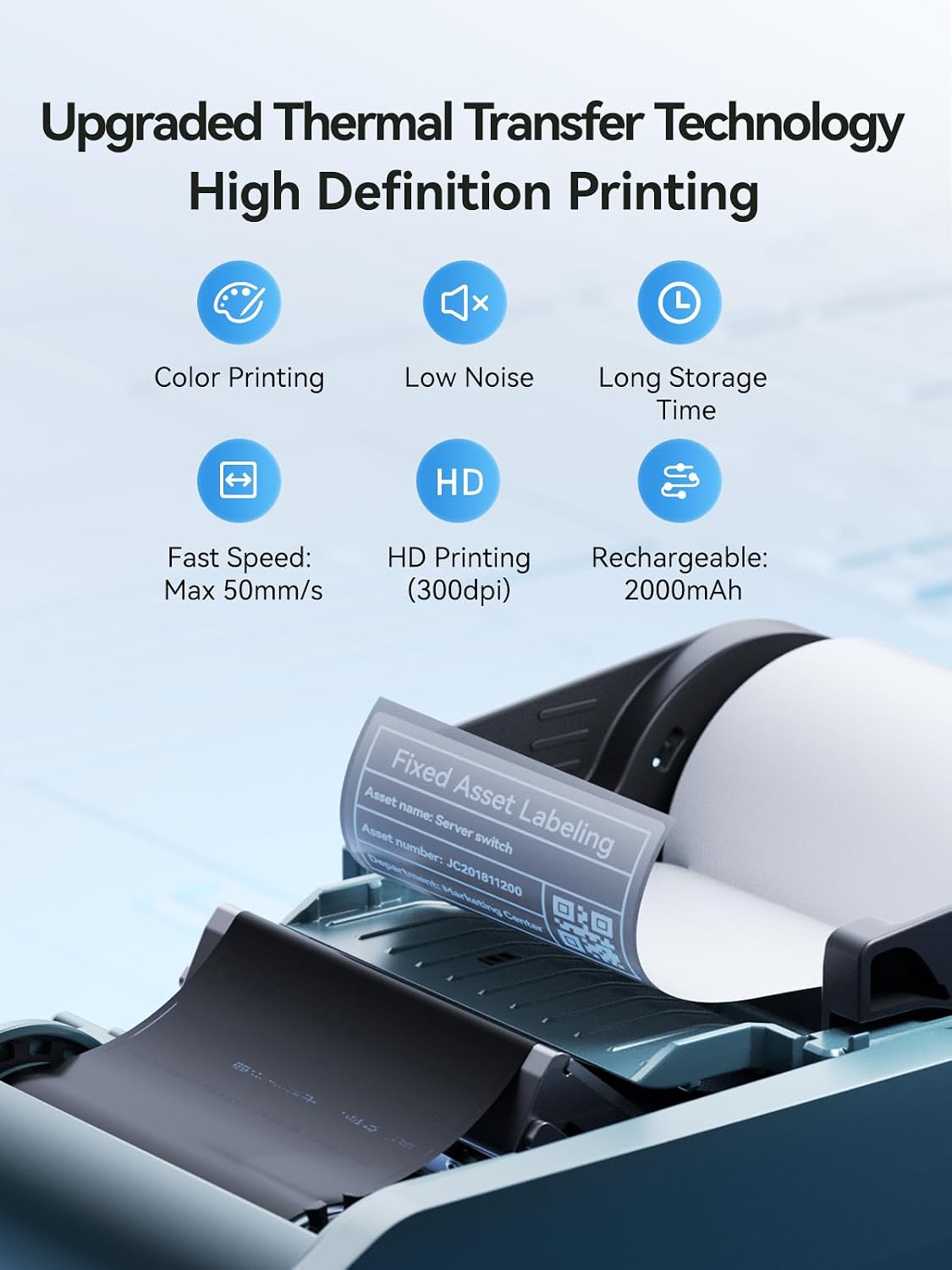 Thumbnail 6 de NIIMBOT M2 Label Maker, 300 DPI Thermal Transfer Printer with Bluetooth