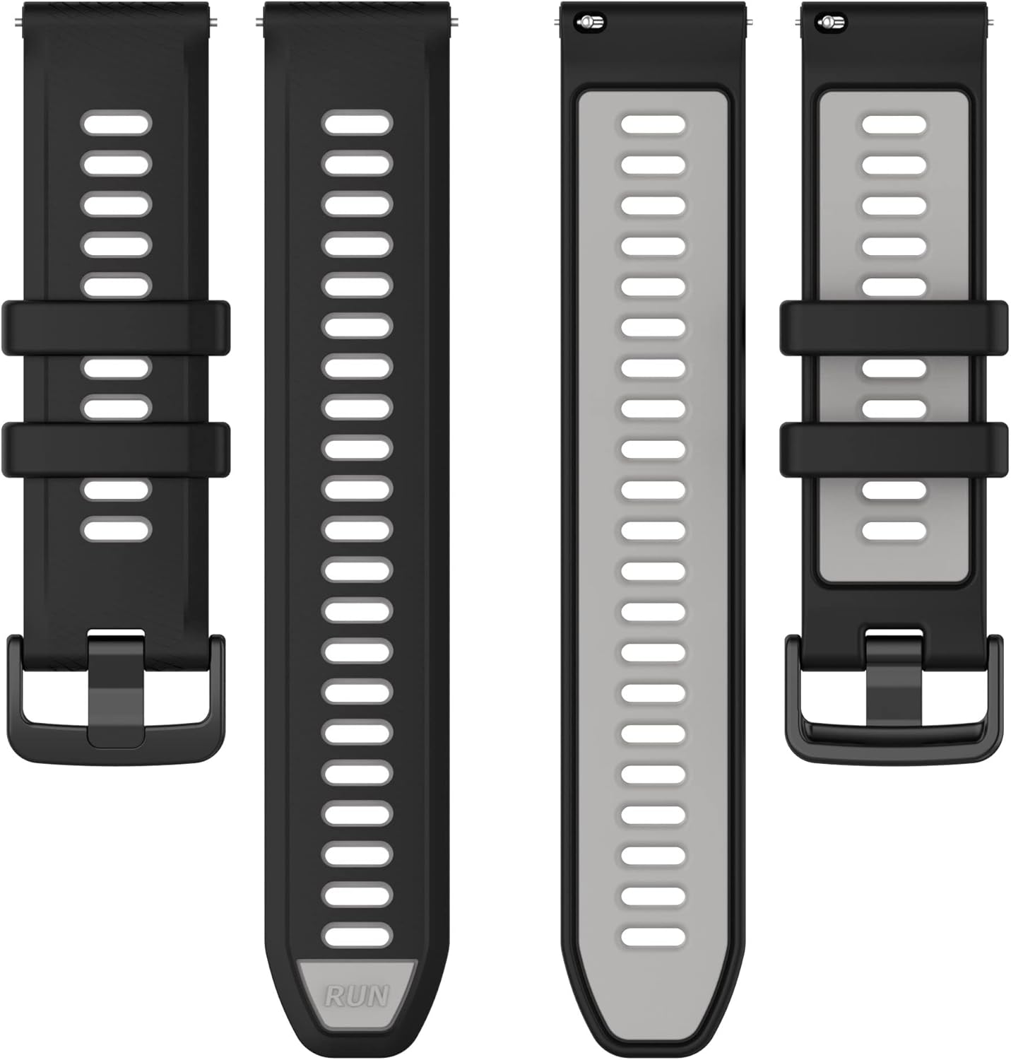 Thumbnail 2 de FiiMoo 20mm Silicone Strap for Garmin Venu 2 Plus / Venu Sq 2 / Active 5 / Vivoactive 3 and More