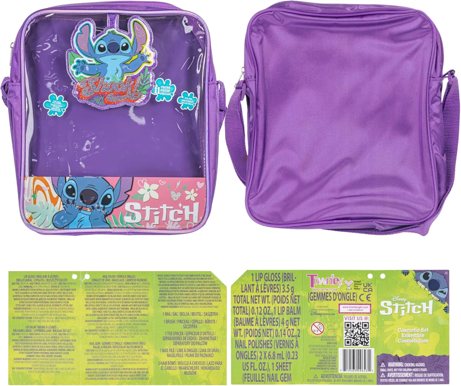 Detalle 2 de Disney Stitch Bolso de Hombro con Maquillaje 3+
