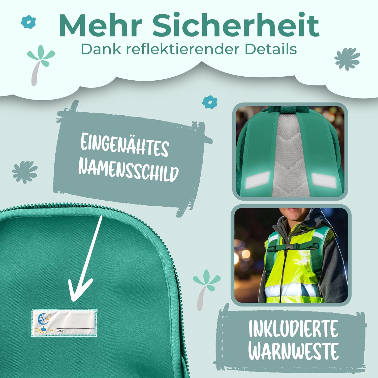 Thumbnail 5 de REISERACKER Kindergartenrucksack mit Brustgurt ab 2 Jahren, 6,5 l – Kinderrucksack für Kita & Kindergarten