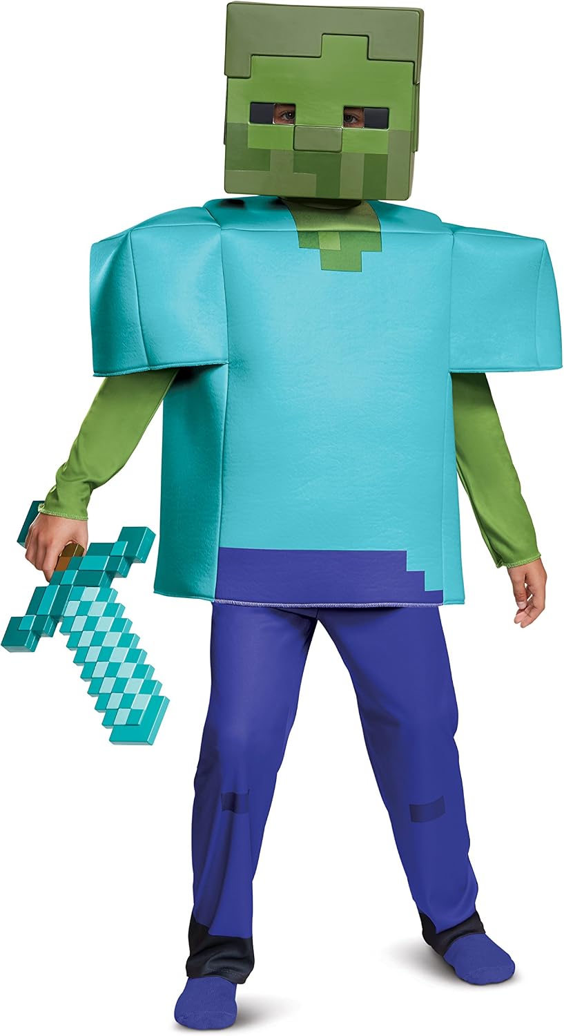 Detalle 1 de Disguise Zombie Deluxe Child Costume with 3-D Top, Pants and Mask
