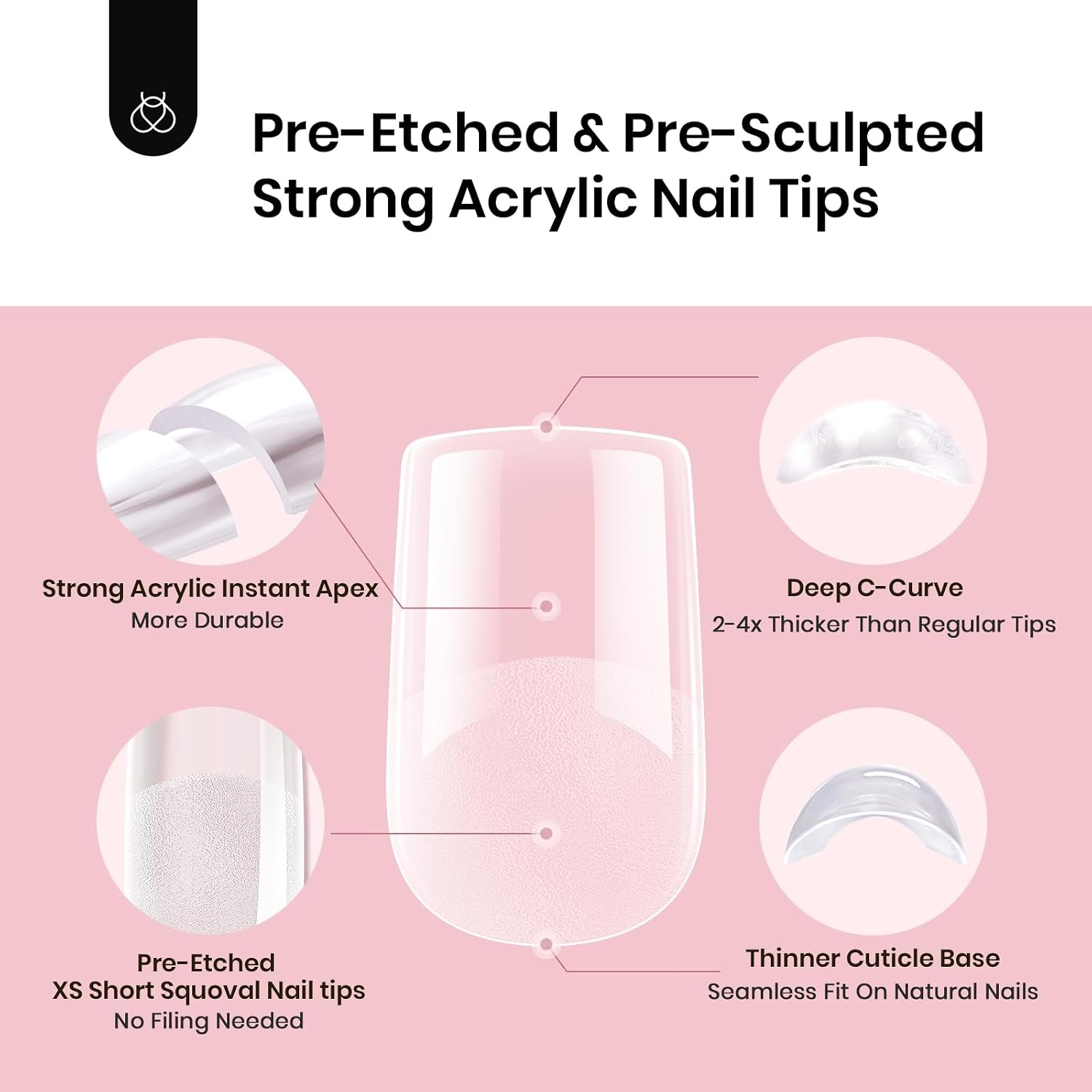Detalle de Beetles Nail Tips, XS Square
