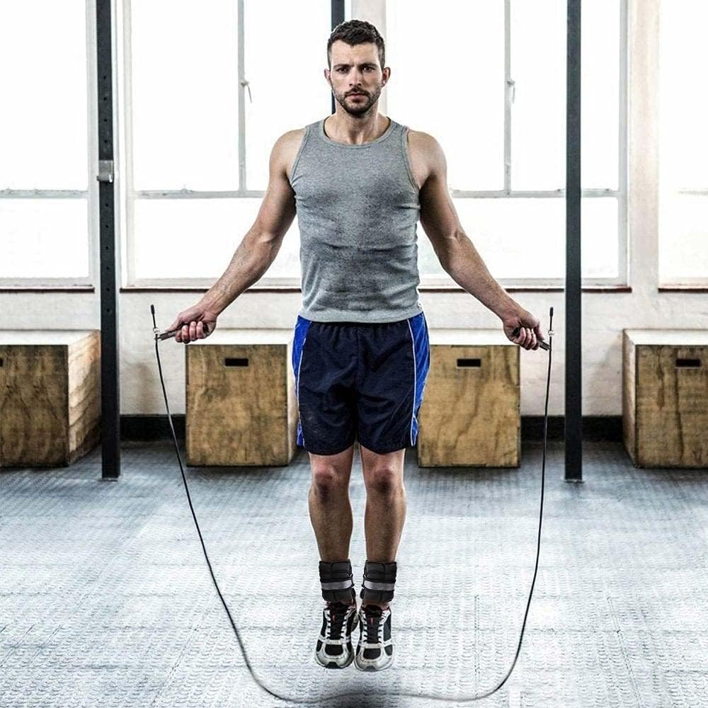 Detalle de BAKAJI Lot de 2 poids pour chevilles et poignets 0,5 kg – entraînement de gymnastique aérobic et renforcement musculaire