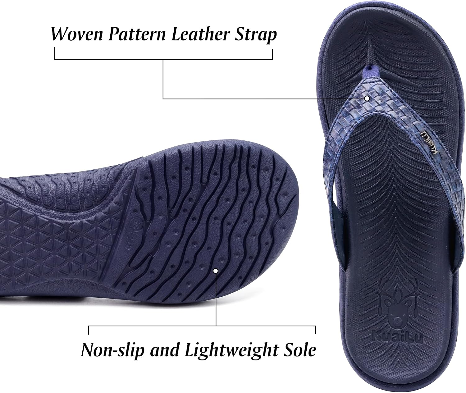 Thumbnail 4 de KuaiLu flip flops with arch support