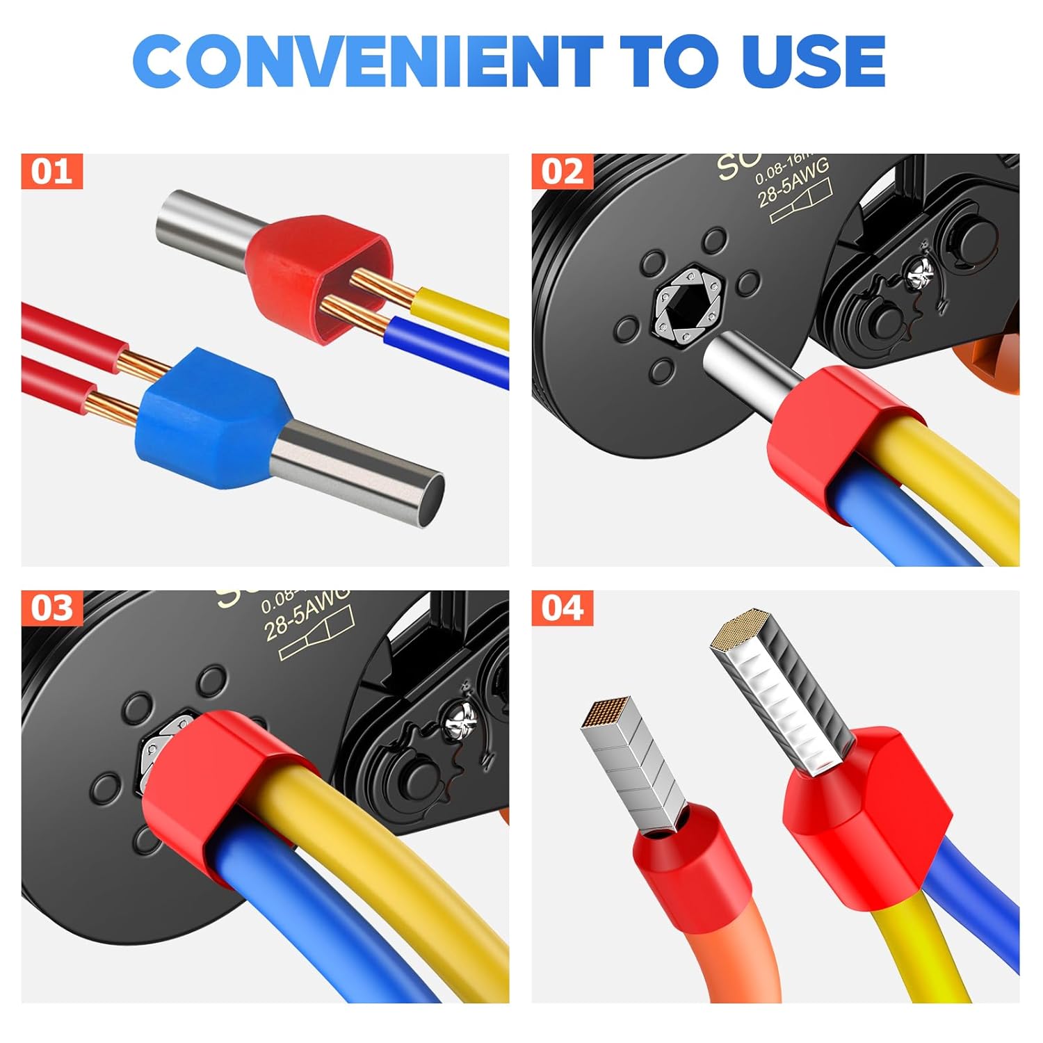 Thumbnail 4 de 1200 terminales eléctricos Preciva para crimpado DIY
