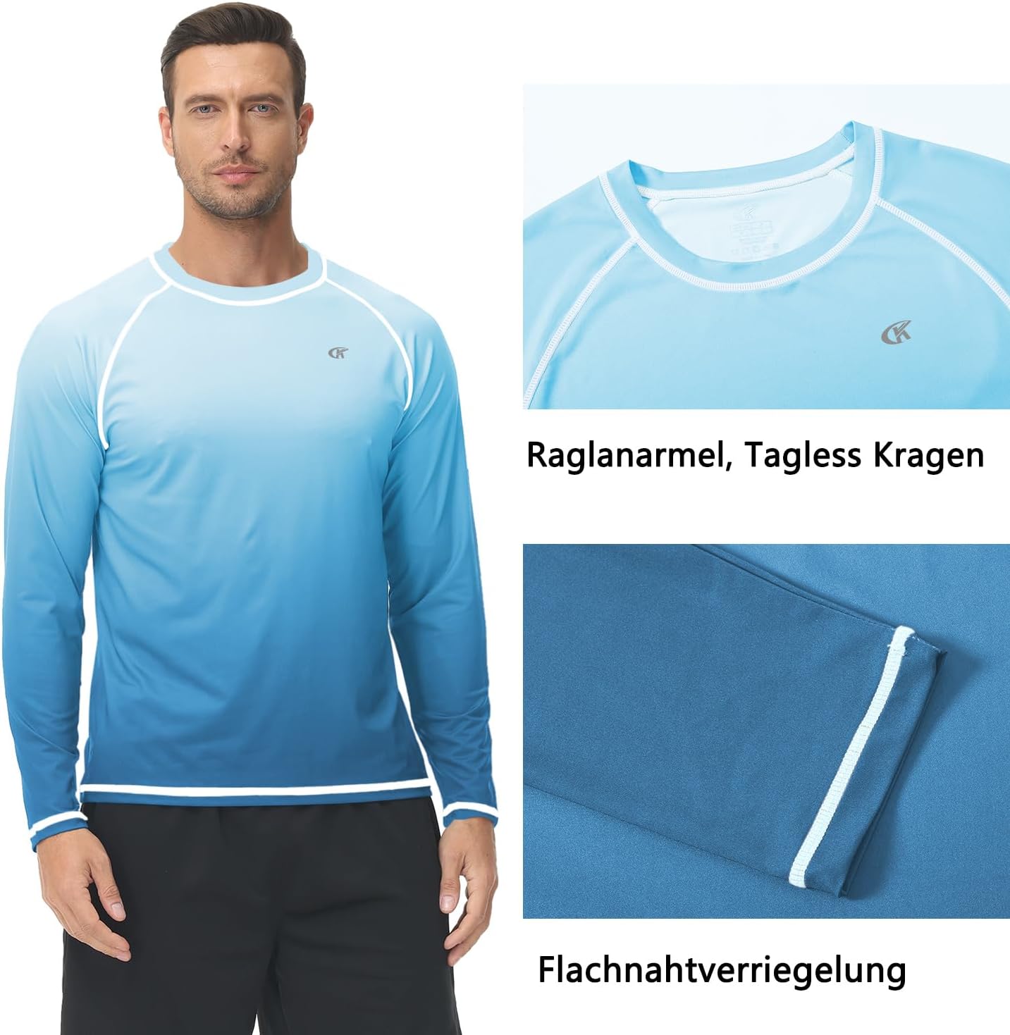 Thumbnail 5 de Huayuzh Rashguard UV Langarmshirt für Herren