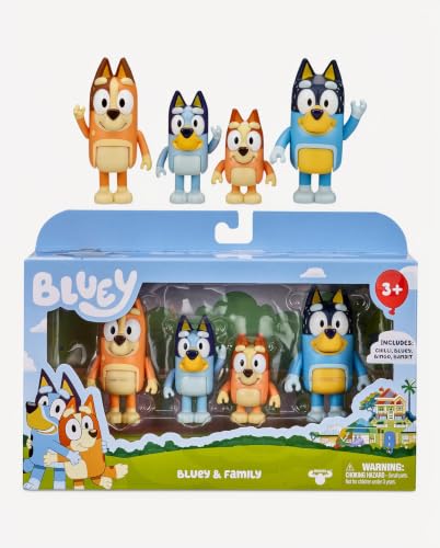 Thumbnail 9 de Bluey Pack de 4 Figuras de la Familia (6,3–7,6 cm) – Bluey