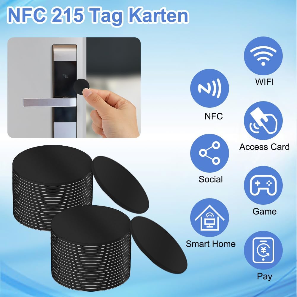 Thumbnail 3 de OFFCUP NTAG215 20pcs 25mm NFC Stickers