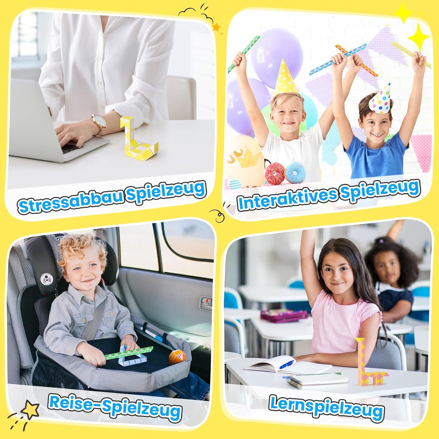 Thumbnail 4 de ECHOCUBE Magischer Schlangenwürfel (10er Pack) – Dreh-Puzzle für Kinder ab 3 Jahren