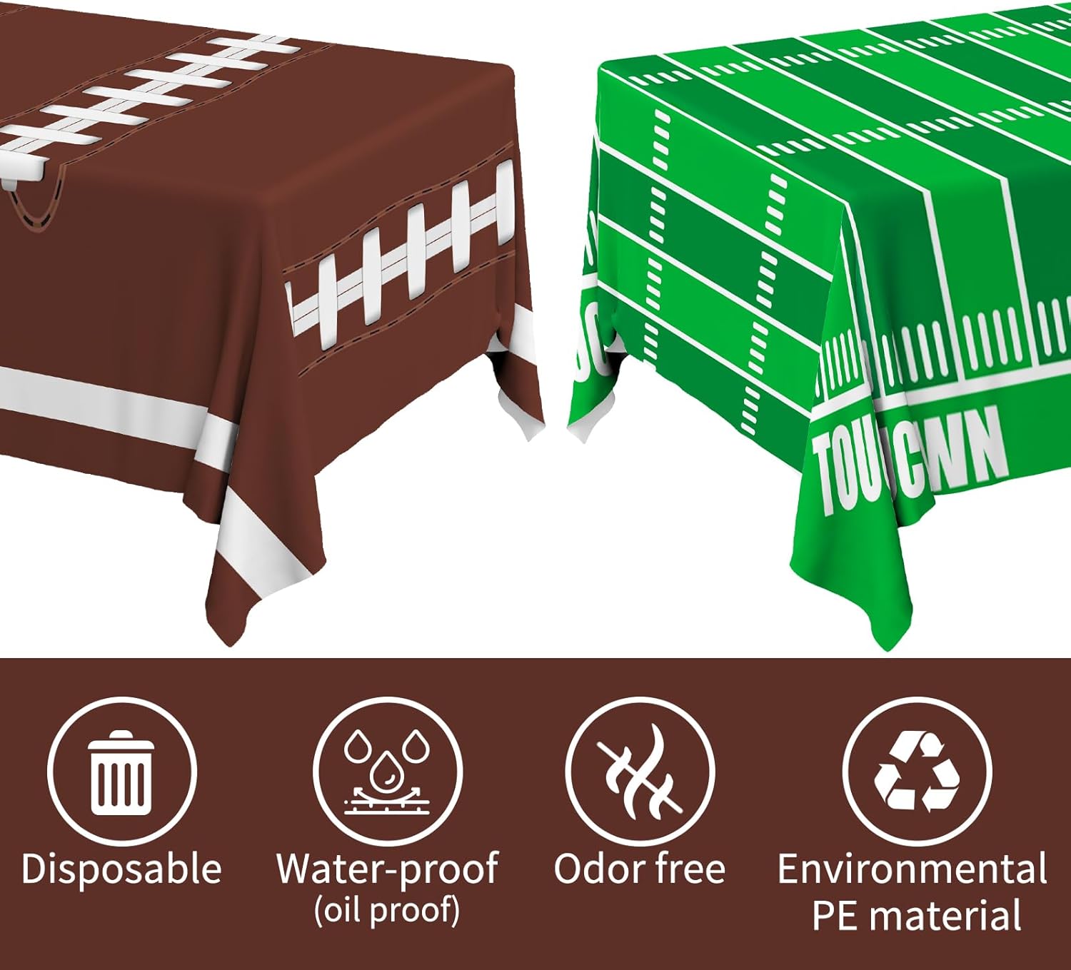 Thumbnail 4 de Gatherfun Football Tablecloth 54x108 in 🎉