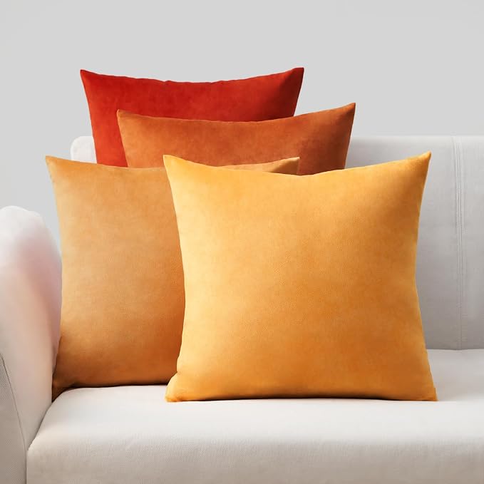 Imagen de Topfinel Fundas de Cojín 40x40 Amarillo Terciopelo 🟡 en OfertitasTOP