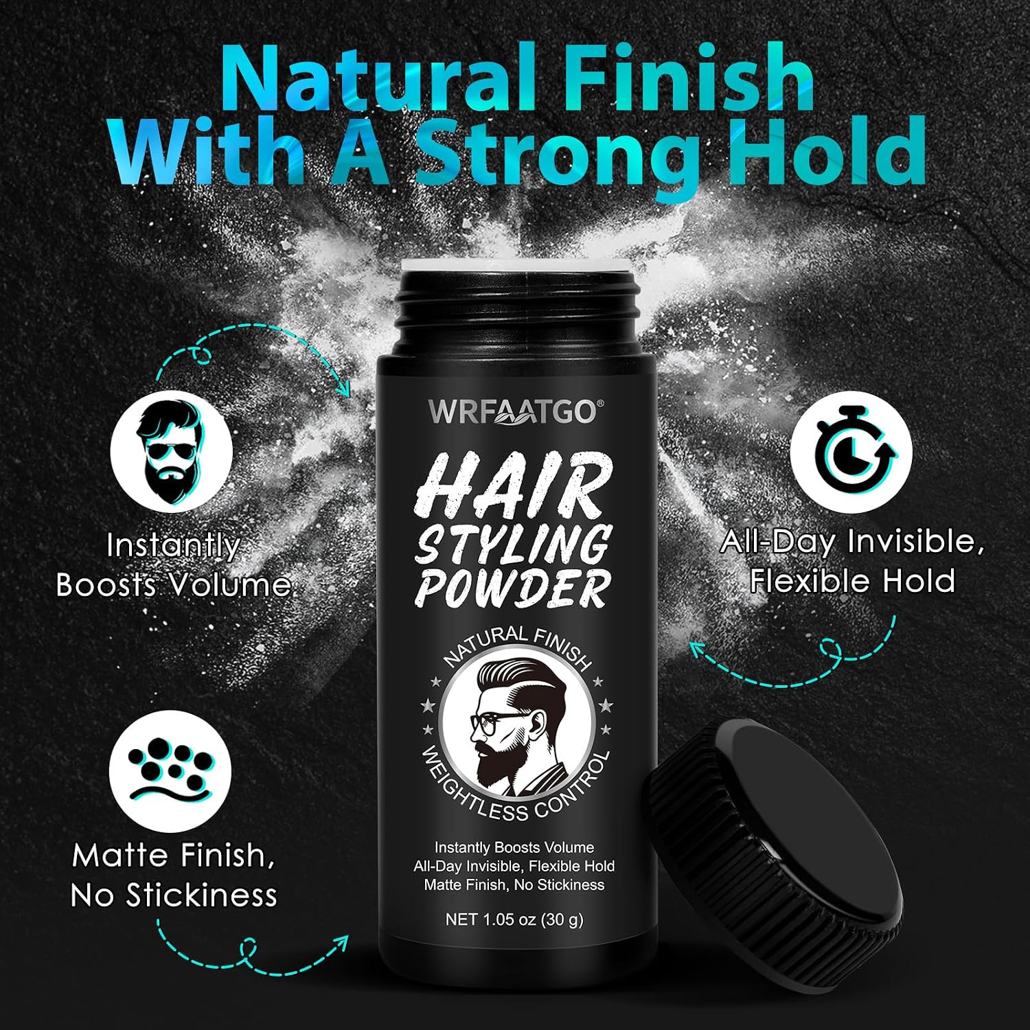 Thumbnail 1 de Cera in Polvere per Capelli Uomo – Volume istantaneo e finish opaco naturale (60 g)
