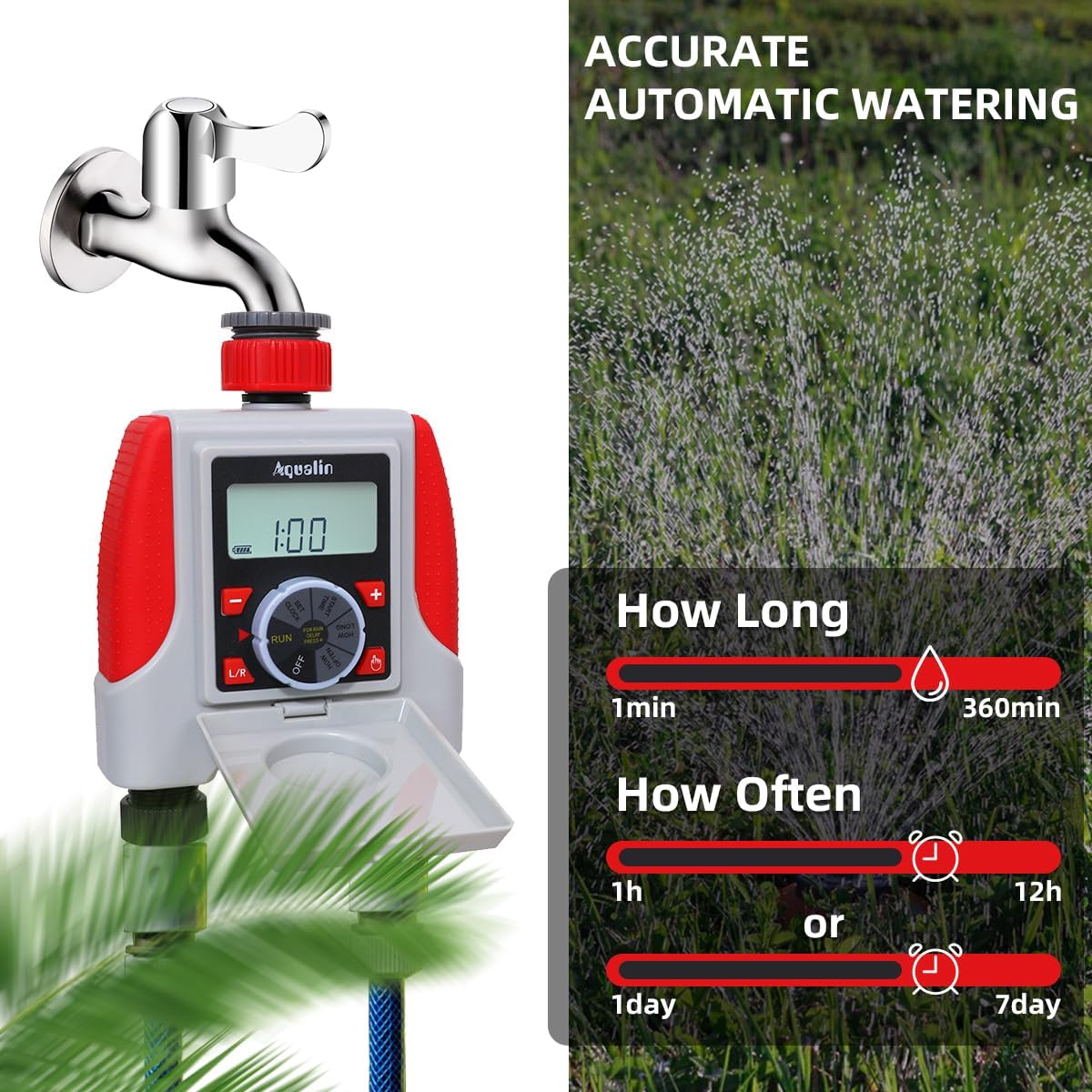 Detalle 2 de Aqualin Aqualin Water Sprinkler Timer 2 outlets