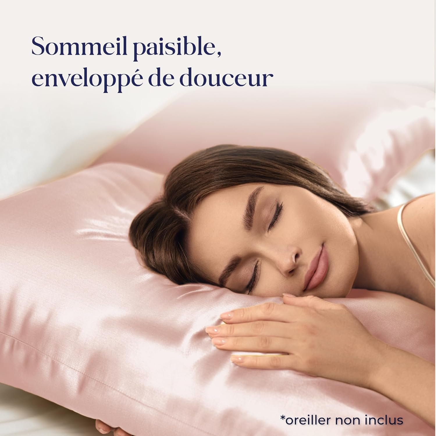 Thumbnail 1 de Dreamzie Taie d'Oreiller en Soie 100% Soie 22 Momme Grade 6A – Rose, 60 x 60 cm