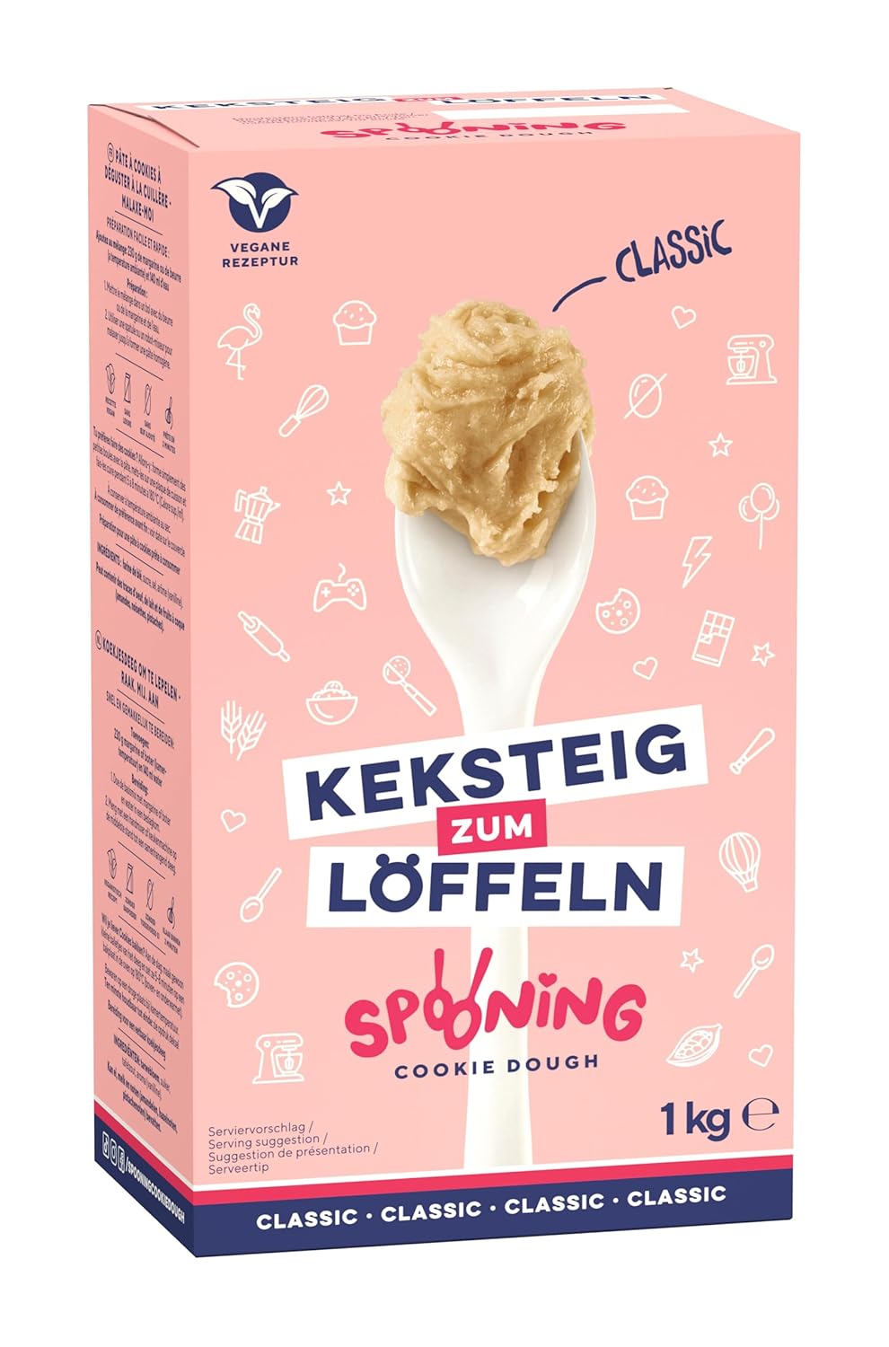 Thumbnail 6 de Spooning Cookie Dough Schoko – essbarer Keksteig (1 kg Faltschachtel) zum Löffeln, Snacken & Backen