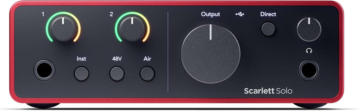 Thumbnail 1 de Focusrite Scarlett Solo 4th Gen USB Audio Interface for guitar, vocals and home production