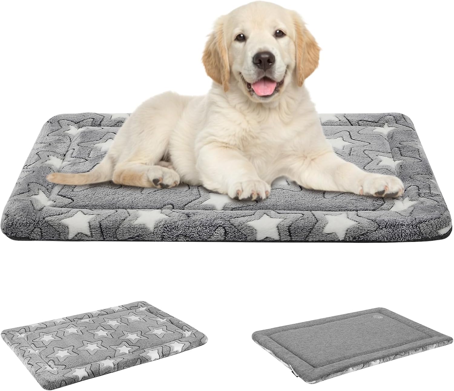 Detalle de EMPSIGN Cuscino per cani taglia media reversibile in schiuma ad alta densità (76×51×2,8 cm) grigio