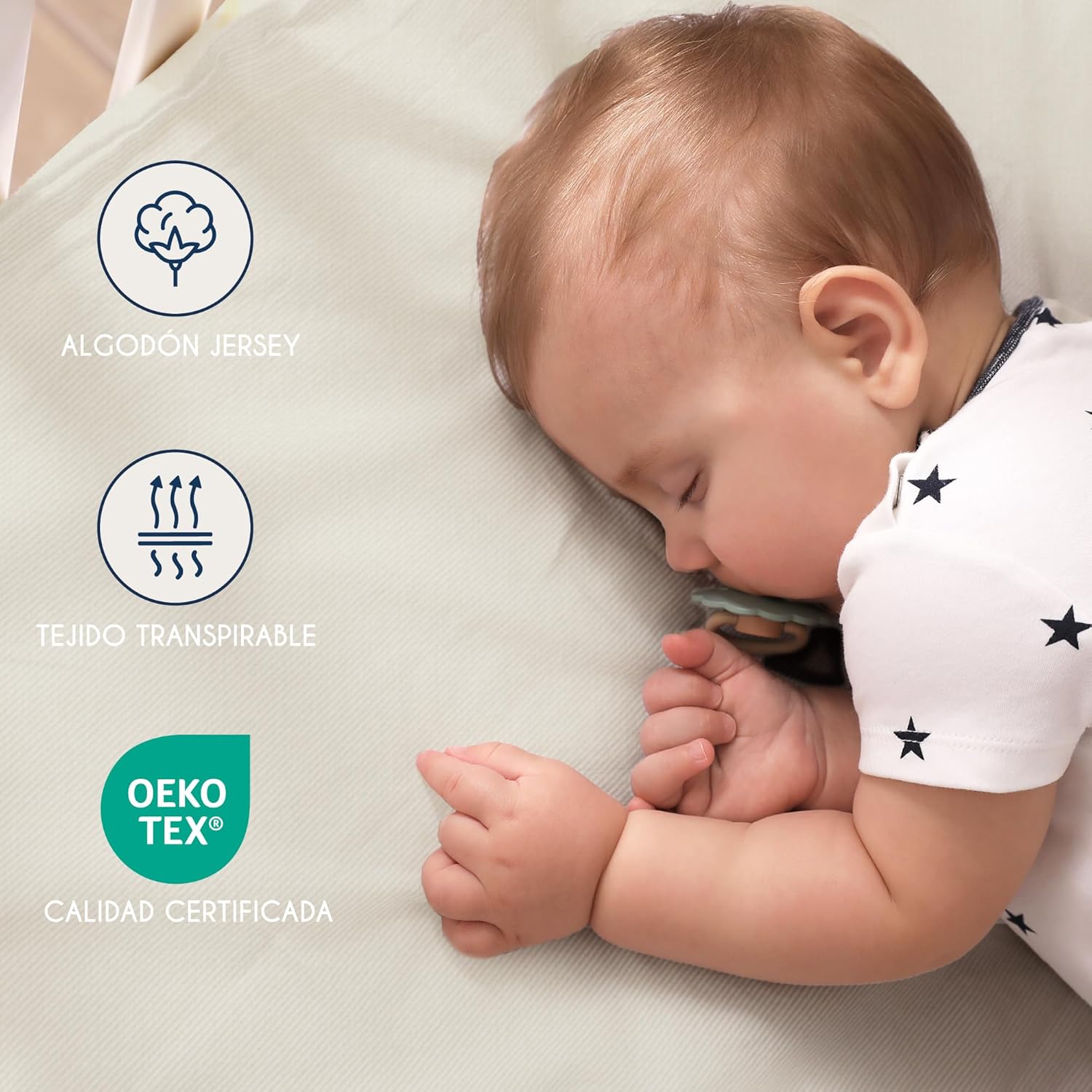 Thumbnail 2 de Dreamzie Juego 2 Sábanas Cuna 40x80 Algodón