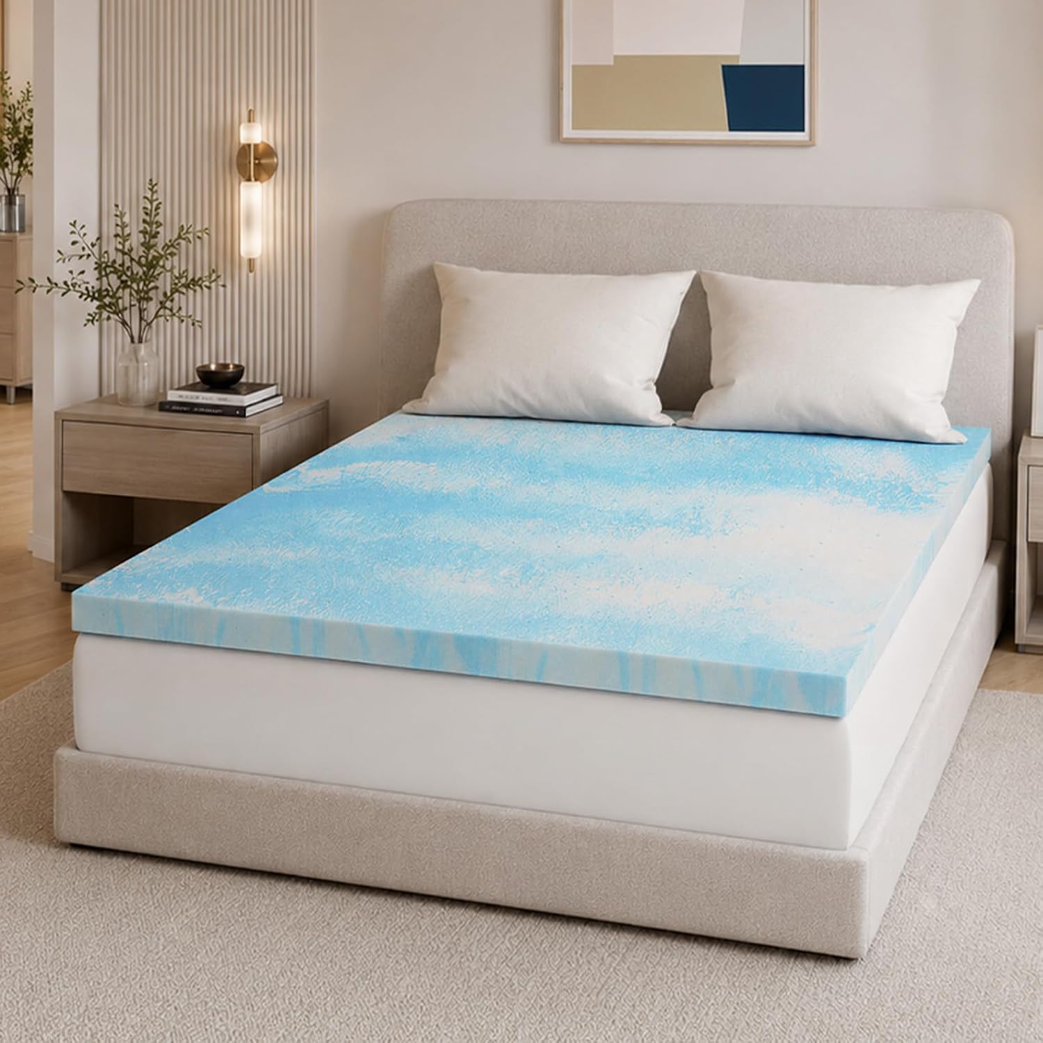 Thumbnail 6 de Novilla Memory Foam Mattress Topper 2-Inch