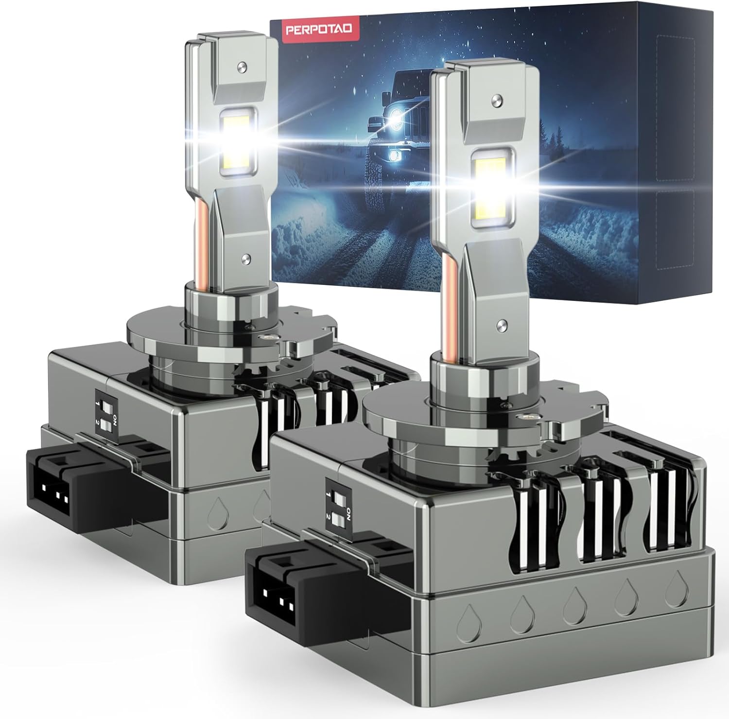 Thumbnail 6 de PERPOTAO Upgraded D3S Bulb, 46,000LM – 800% Brightness, 6000K, 2-Pack