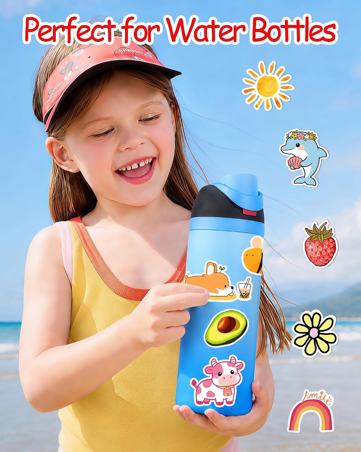 Thumbnail 6 de Cute-200pcs Water Bottle Stickers 200 pack ๐จ