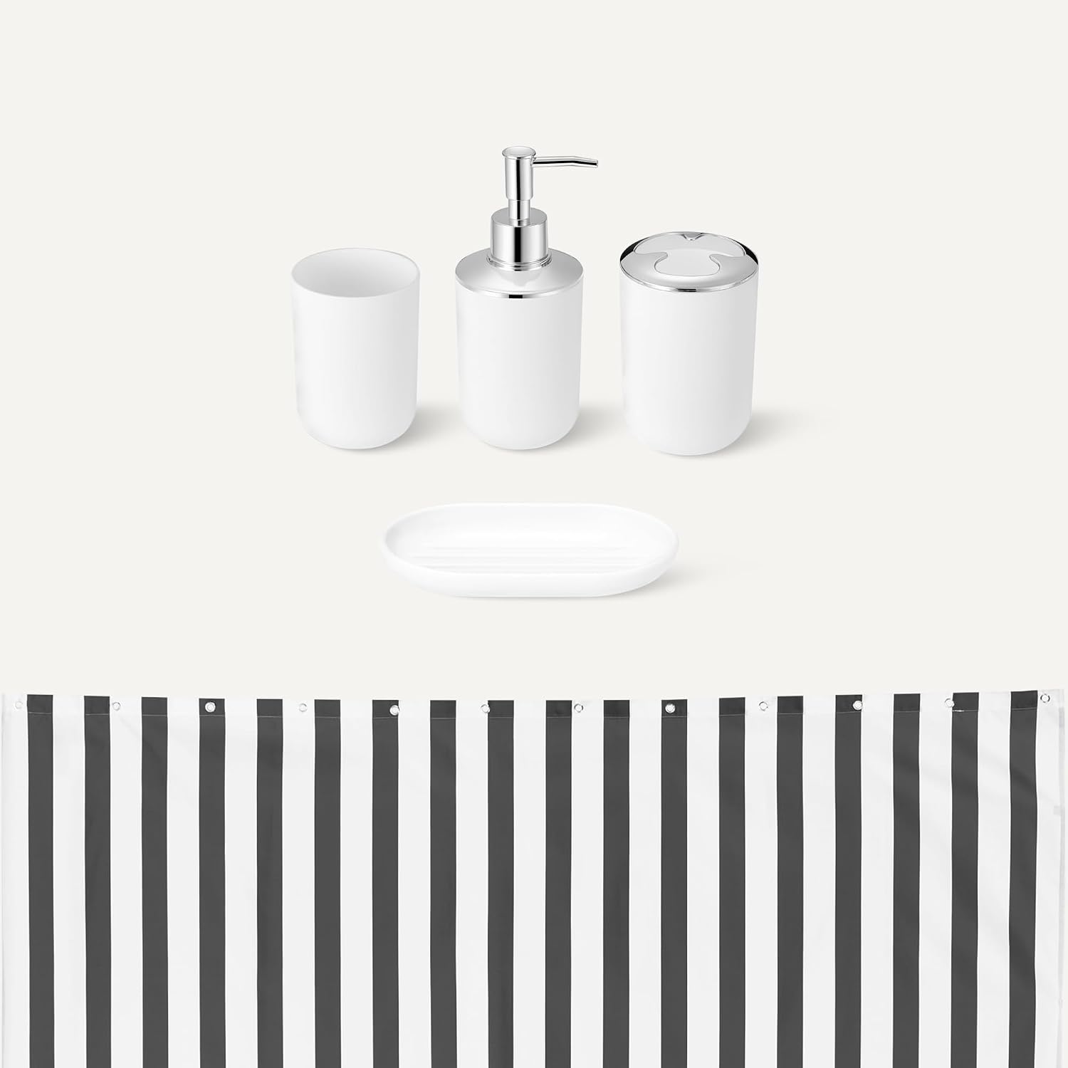 Thumbnail 2 de Amazon Basics Bathroom Accessory Set 183x183 cm
