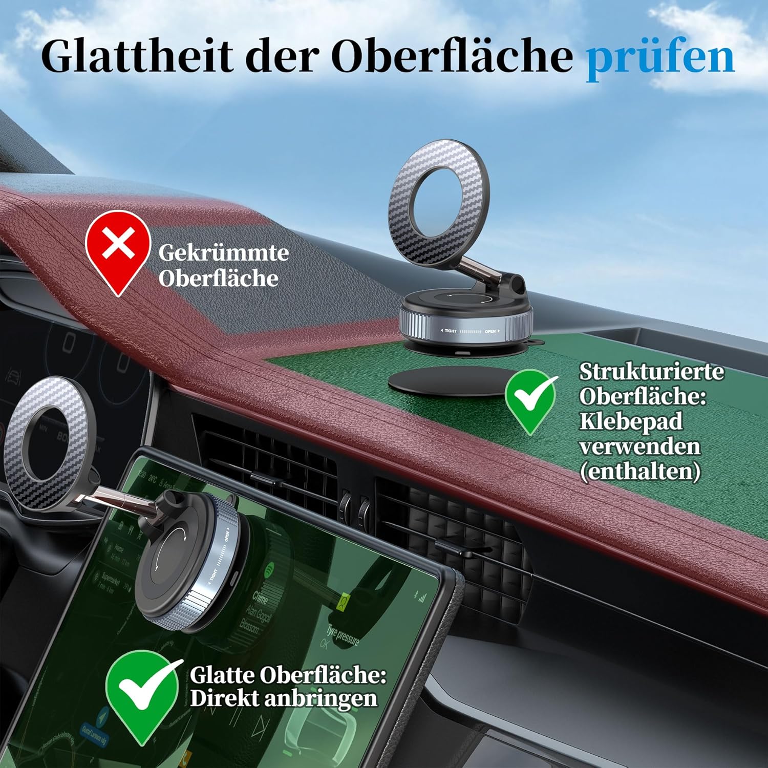 Detalle 2 de PlusAcc Vakuum Handyhalterung 2400gf