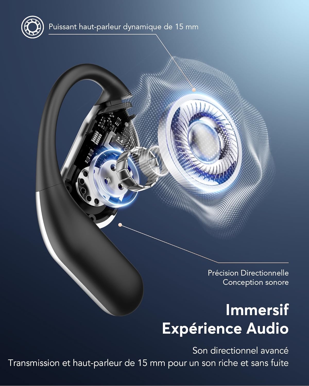 Thumbnail 6 de Paekole Écouteurs de traduction vocale 3 en 1 Bluetooth 6.1 (198 langues) autonomie jusqu’à 80 h