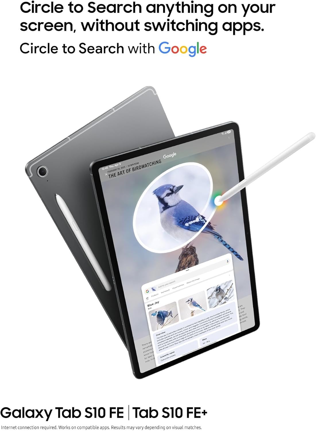 Thumbnail 3 de Samsung Galaxy Tab S10 FE (S Pen included) 10.9" Wi‑Fi Android Tablet, 256GB/8GB, Grey – UK version with 3-year extended warranty