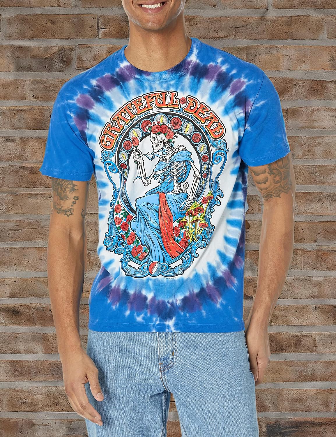 Detalle 2 de Liquid Blue Bertha Tie Dye Vintage Short Sleeve T-Shirt, XL
