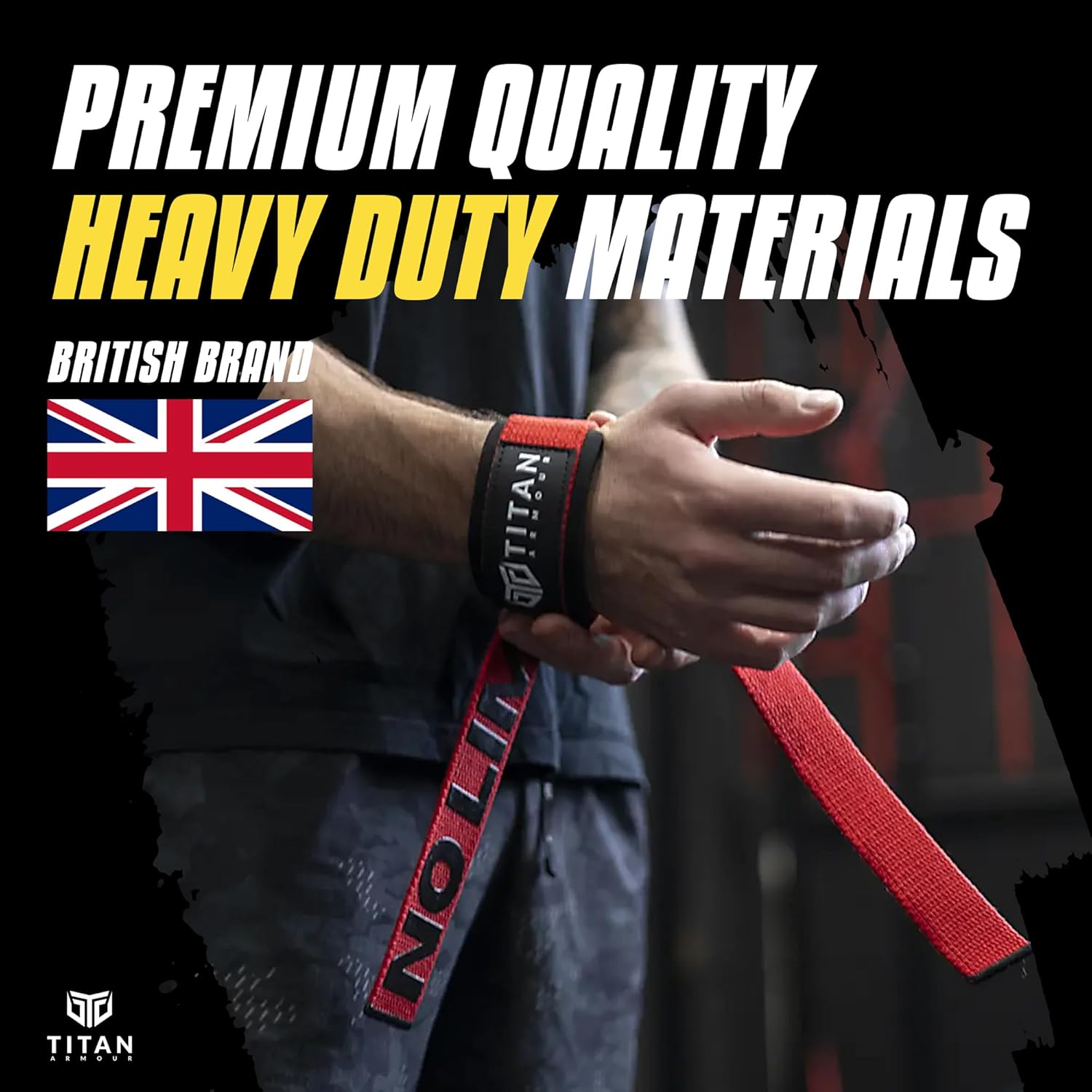 Thumbnail 3 de Titan Armour® Weight Lifting Straps: Extra-Long Neoprene-Padded, Anti-Slip Gel Option