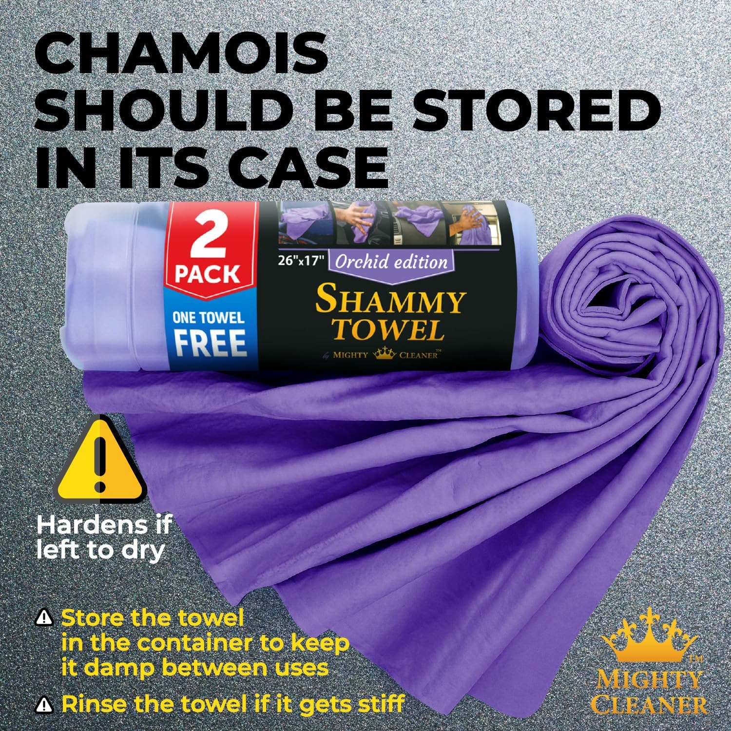 Thumbnail 6 de Mighty Cleaner Premium 2pk + 1 Free Shammy Cloth for Car Drying (26 x 17 in)