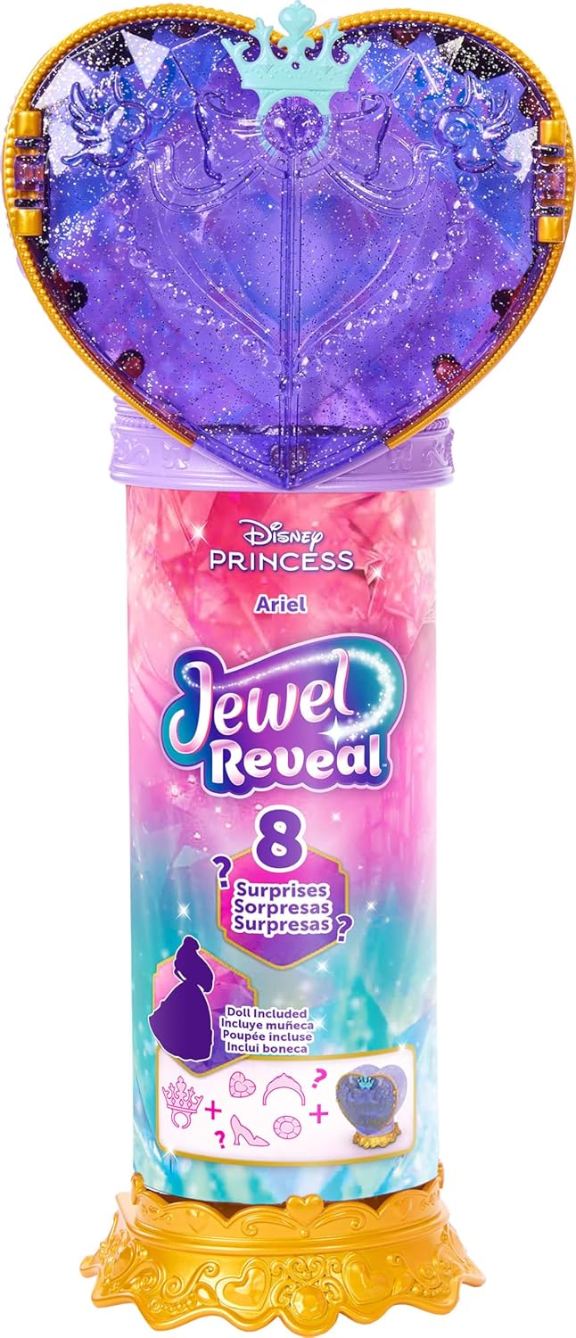 Thumbnail 5 de Mattel Disney Princess Ariel Jewel Reveal (JHL49) con 9 accessori a sorpresa